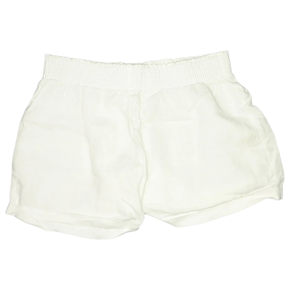 Reformation 100% Linen High Rise White Cuffed Bloomer Short Size XL